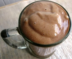 Perfect chocolate recovery drink at The Whippet 